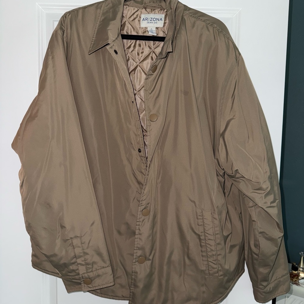 Arizona Jean Co. Quilted Bomber Jacket - Taupe Vintage unisex